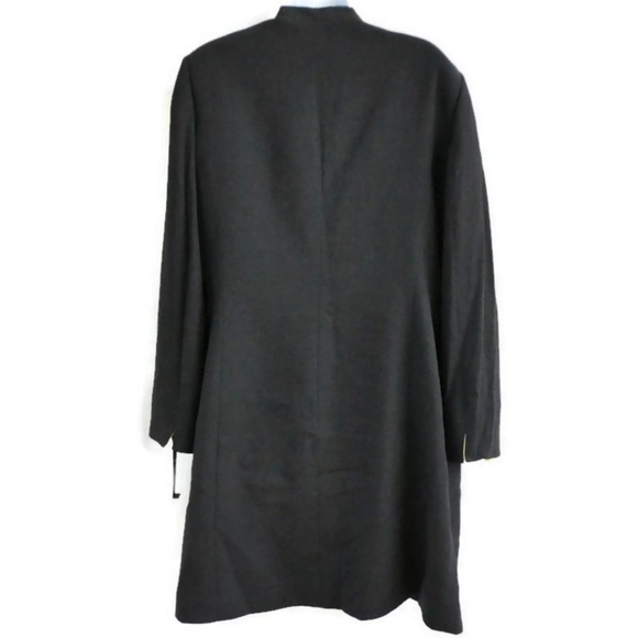 NEW Tahari Coat Blazer Long Plus NOS 14 Vintage Charcoal Lime Plus 14 - Picture 2 of 7